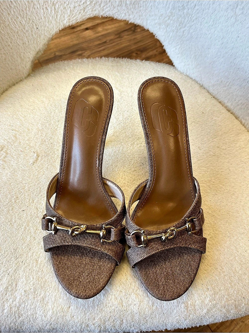 Cucoo Brown Strappy Heels